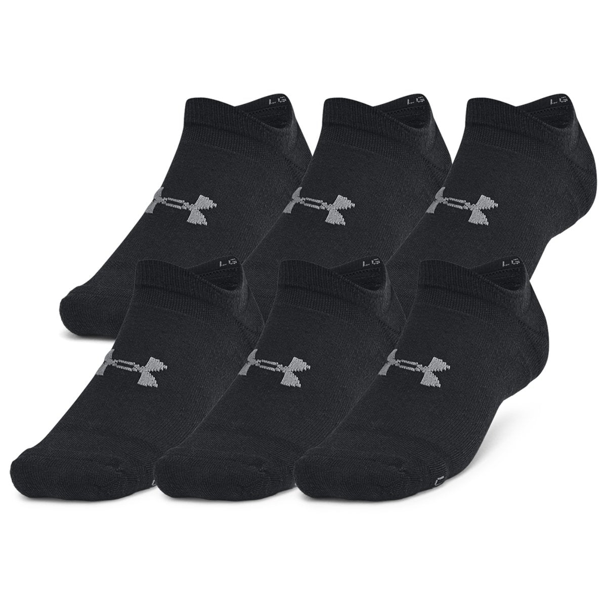 Under Armour Essential Cushion 6 Pack No Show Socks