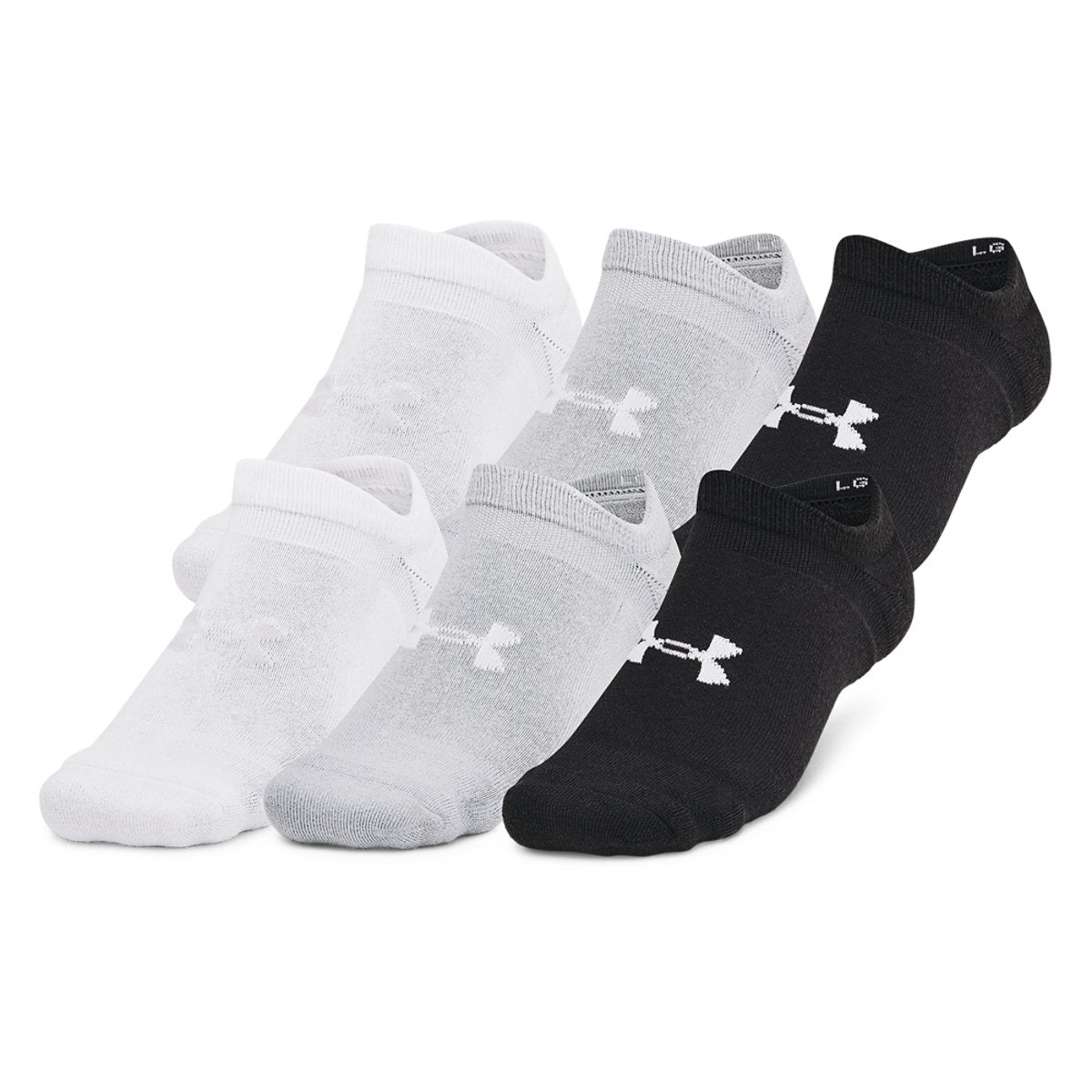 Under Armour Essential Cushion 6 Pack No Show Socks