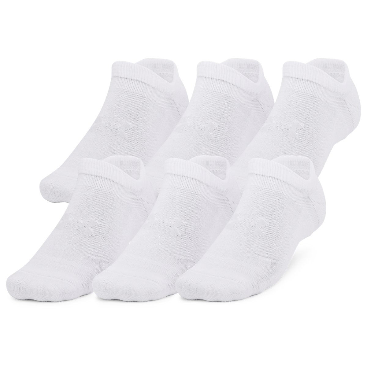 Under Armour Essential Cushion 6 Pack No Show Socks