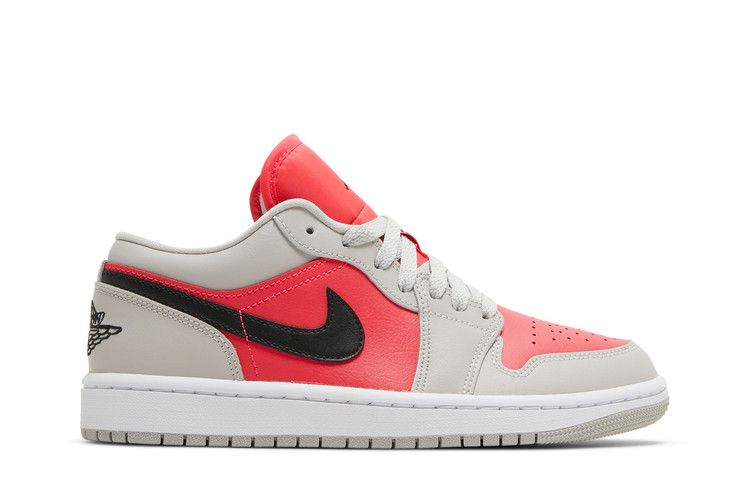 Air Jordan 1 Low 'Light Iron Ore Siren Red'