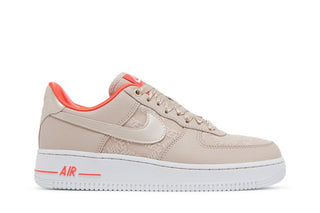 Nike Air Force 1 '07 'Fossil Stone Laser Crimson'
