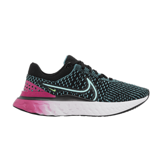 Nike React Infinity Run Flyknit 3 'Black Pink Prime Dynamic Turquoise'