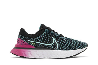 Nike React Infinity Run Flyknit 3 'Black Pink Prime Dynamic Turquoise'