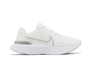 Nike React Infinity Run Flyknit 3 'White Metallic Silver'