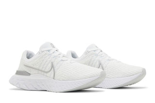Nike React Infinity Run Flyknit 3 'White Metallic Silver'