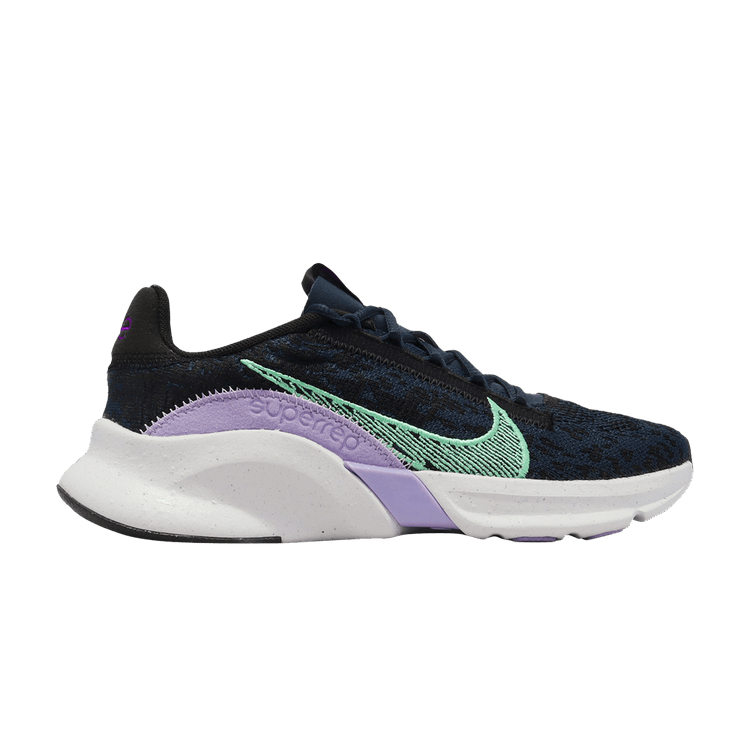 Nike SuperRep Go 3 Flyknit Next Nature 'Armoury Navy Green Glow'