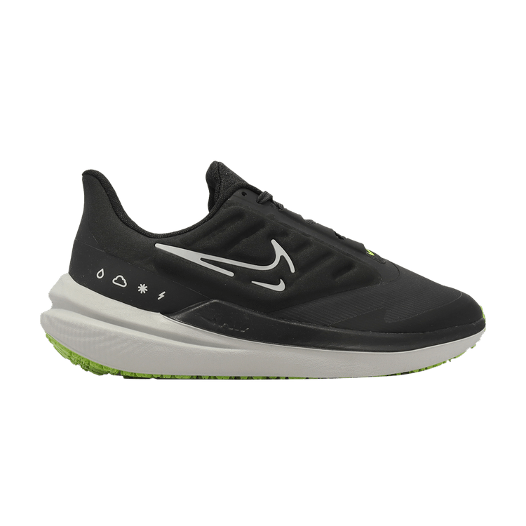 Nike Air Winflo 9 Shield 'Black White Volt'