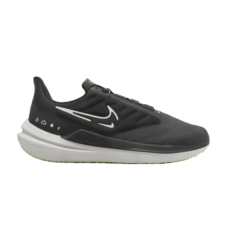 Nike Air Winflo 9 Shield 'Black White Volt'