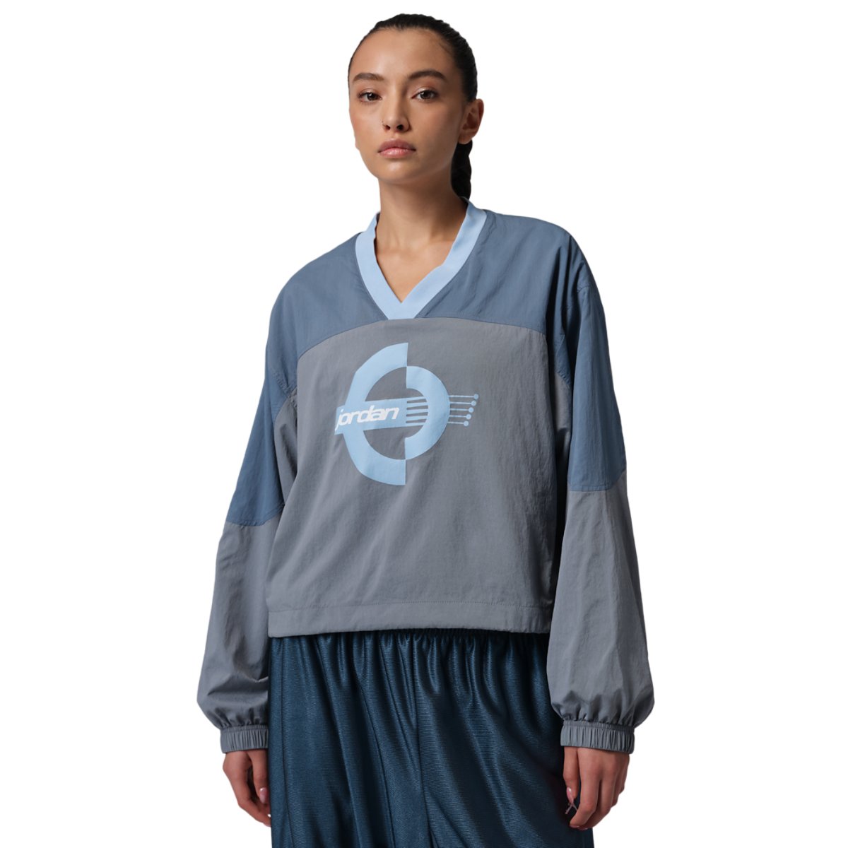 Jordan Brooklyn Woven Long Sleeve Graphic T-Shirt
