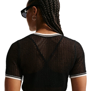 Nike NSW Chill Op Knit SS Crop Top