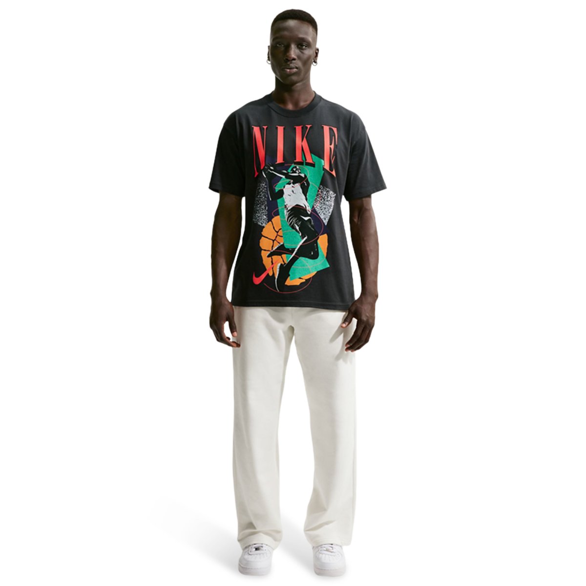 Nike T-Shirt Long Sleeve OC (RETRO BBALL)