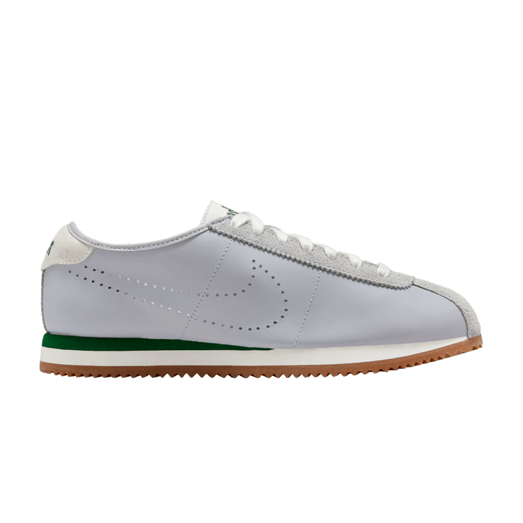 Nike Cortez Leather 'Wolf Grey Perforated Swoosh'