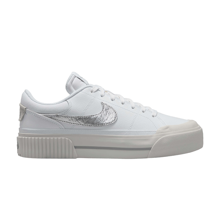 Nike Court Legacy Lift 'White Metallic Silver'