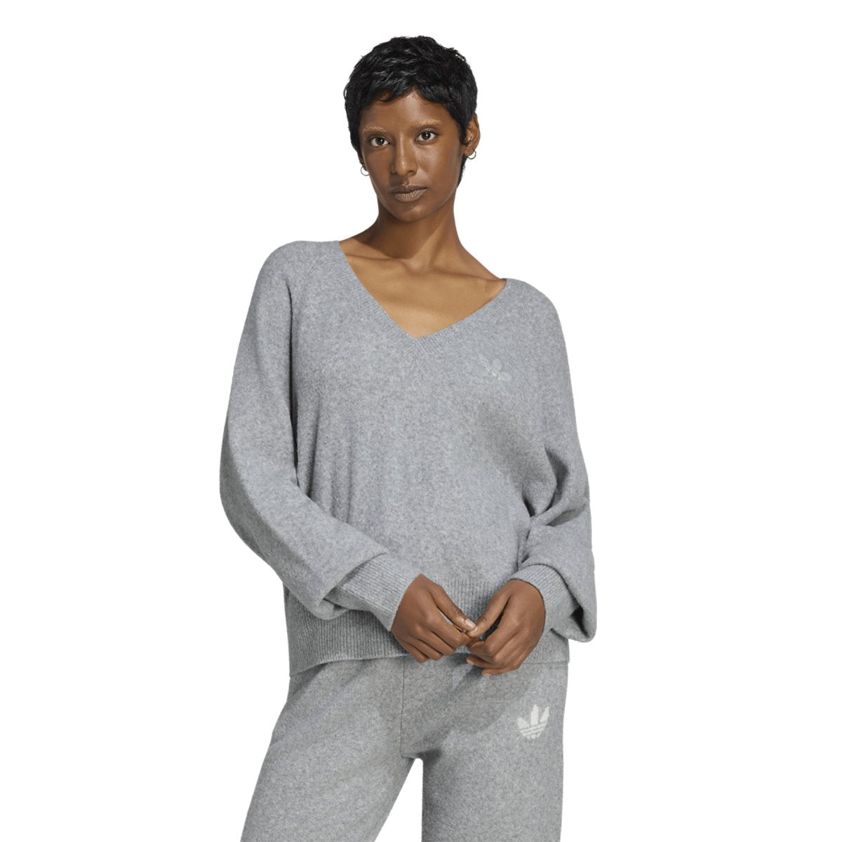adidas Originals Essentials Knit V-Neck Sweatshirt