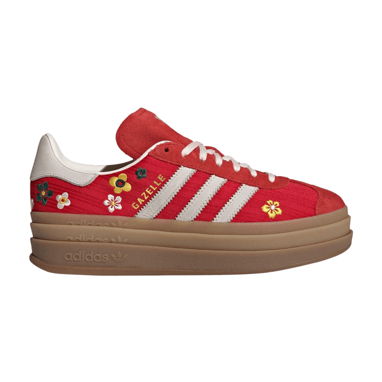 adidas Gazelle Bold 'Better Scarlet Off White Yellow'