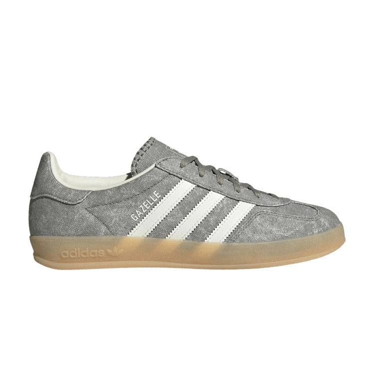 adidas Gazelle Indoor 'Silver Pebble Off White Canvas'