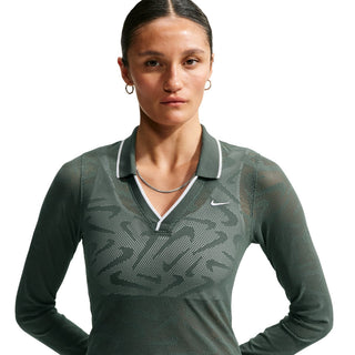 Nike Chll Knit LS Stitch Lace Top