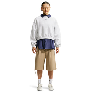 Nike Studio Fleece Mid-OS Crop Crew