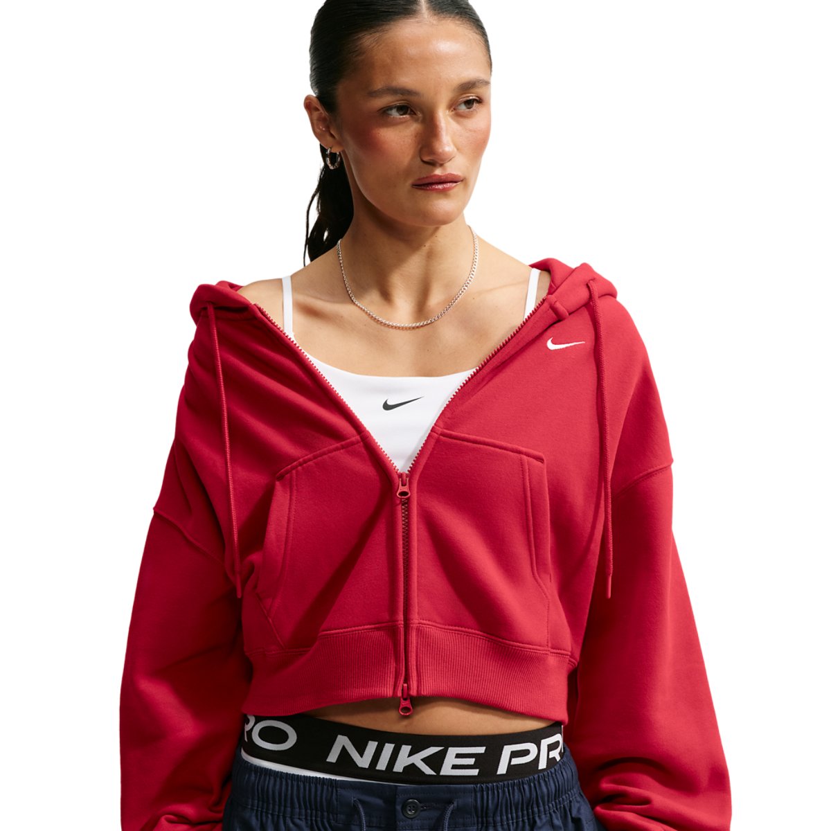 Nike Studio Fleece Mid-OS Crp FZ Hoodie