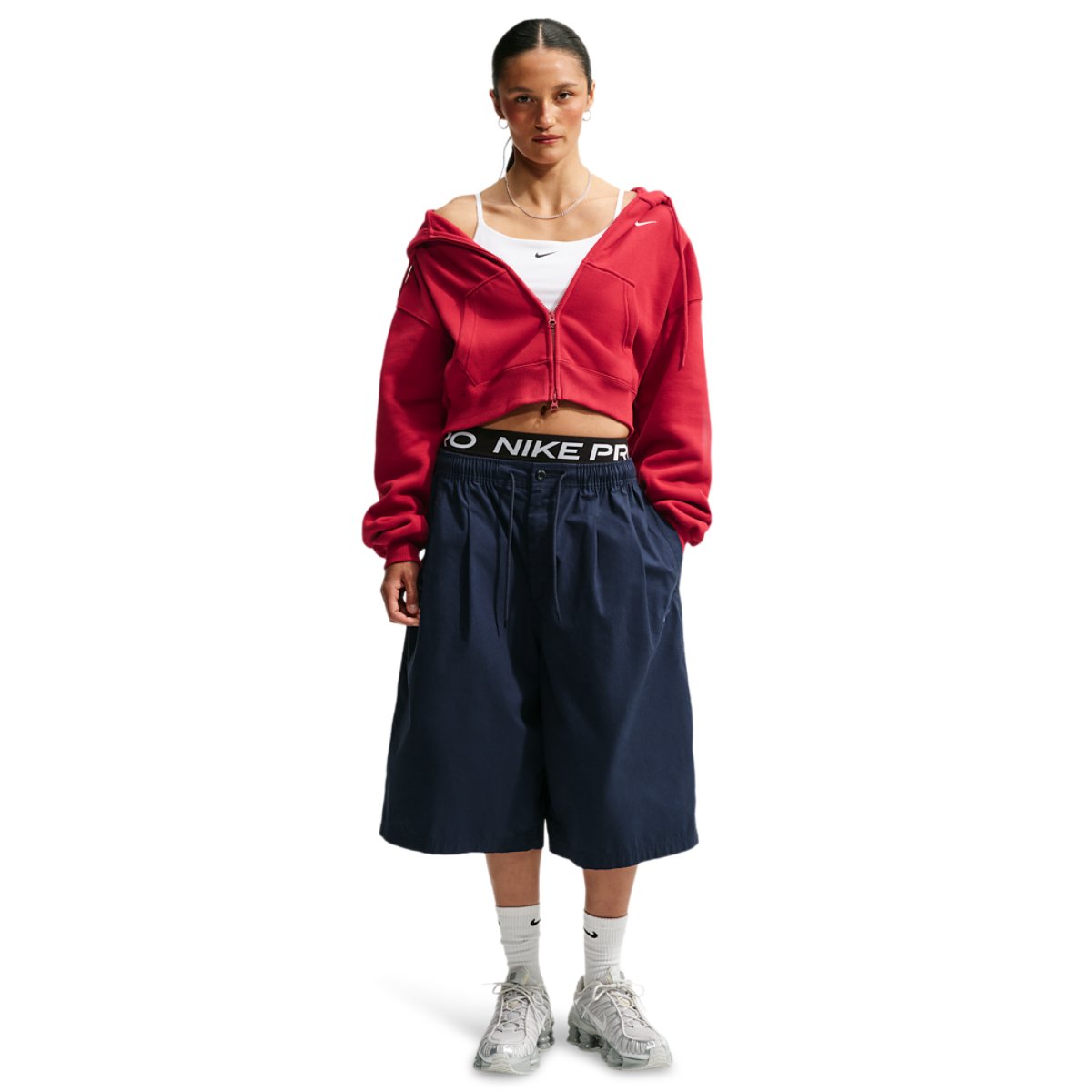Nike Studio Fleece Mid-OS Crp FZ Hoodie