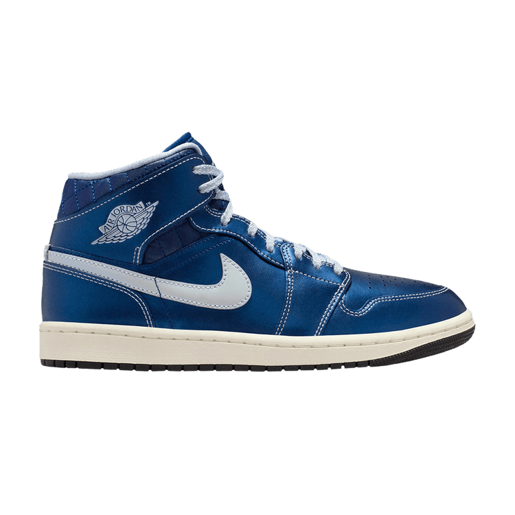 Air Jordan 1 Mid 'Quilted Metallic Blue'