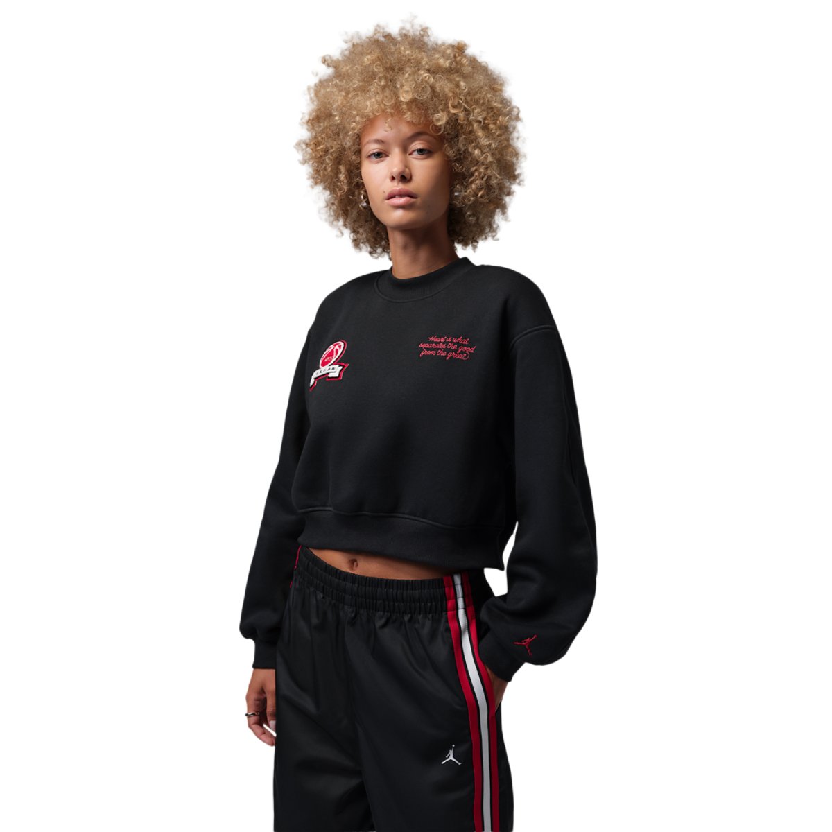 Jordan Brooklyn Fleece FT Crop Crew GFX
