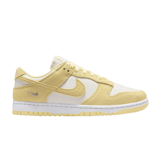 Nike Dunk Low Suede 'Sail White Metallic Silver Soft Yellow'