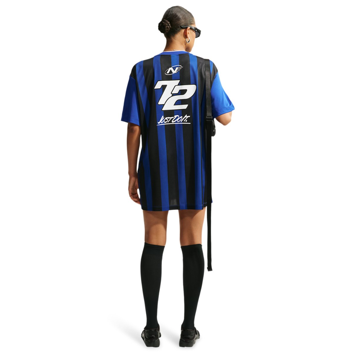 Nike Striped Jersey Mini Dress