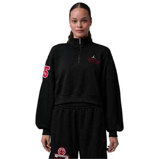 Jordan Brooklyn Fleece FT Qz GFX Crop
