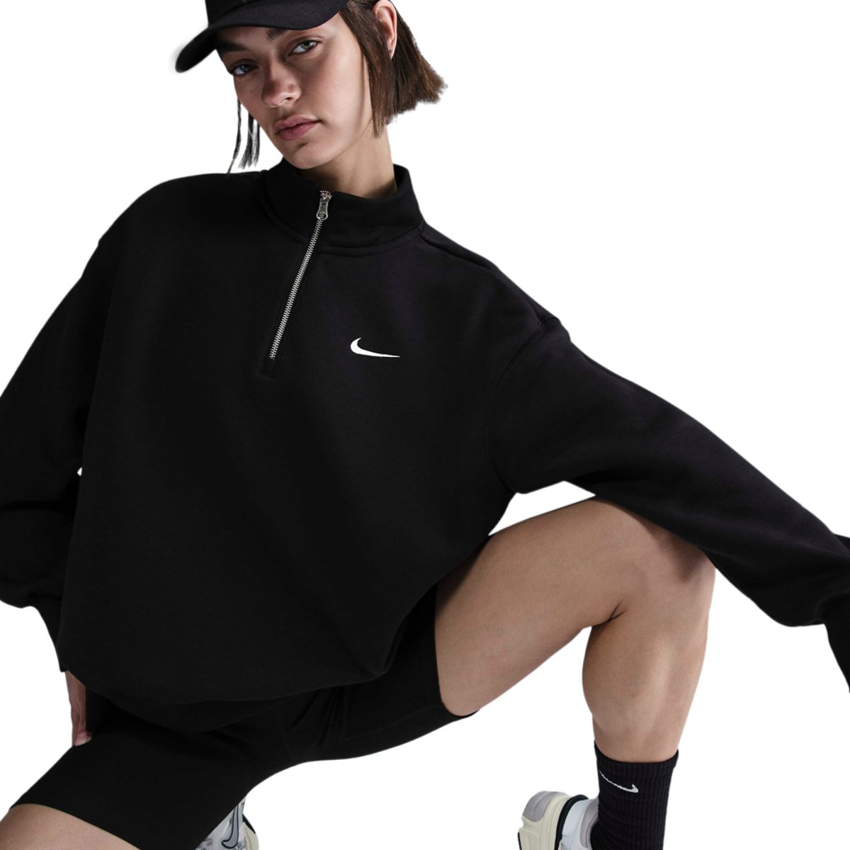Nike NSW Phoenix Fleece Oversized Long Quarter-Zip