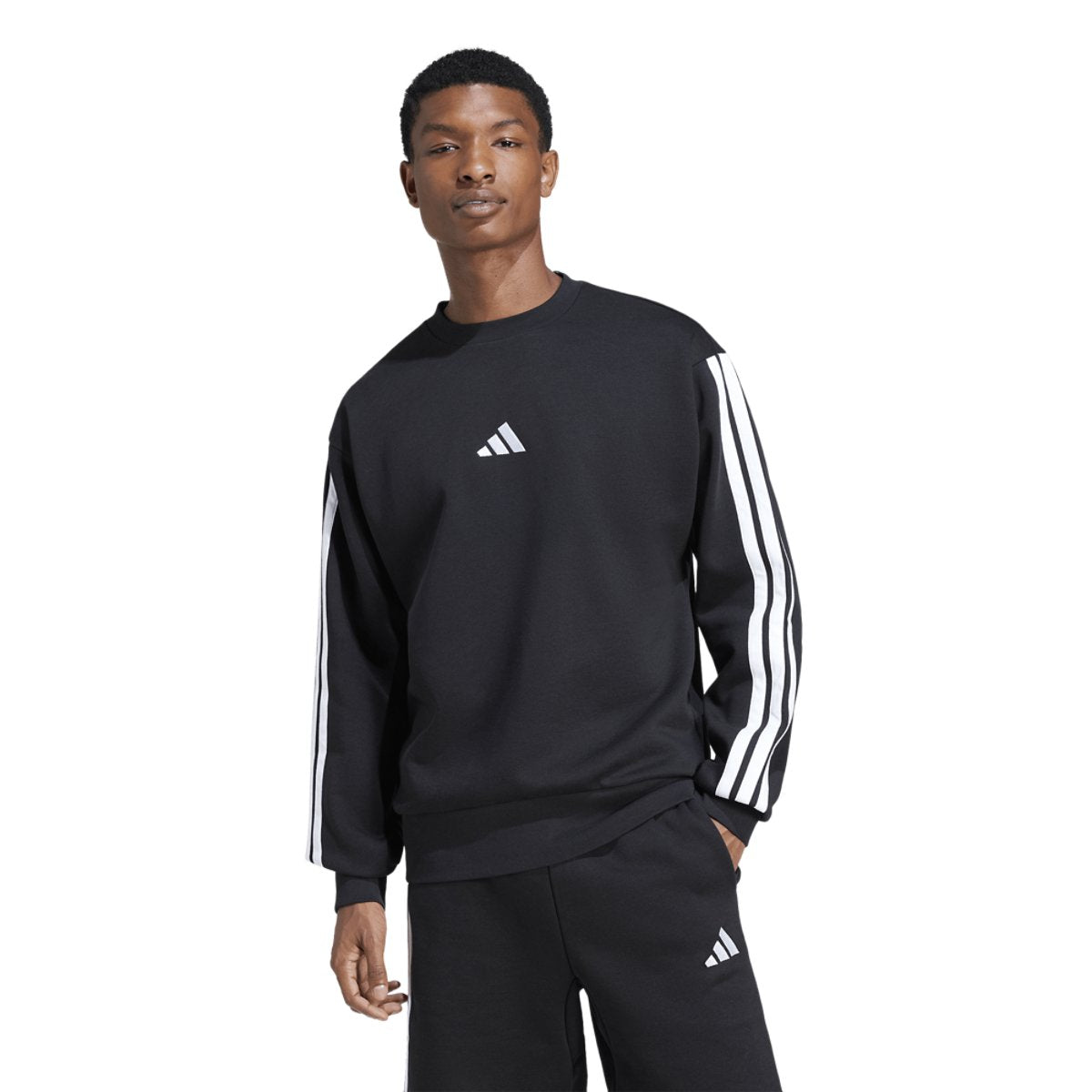 adidas Essentials 3-Stripes Fleece Sweatshirt