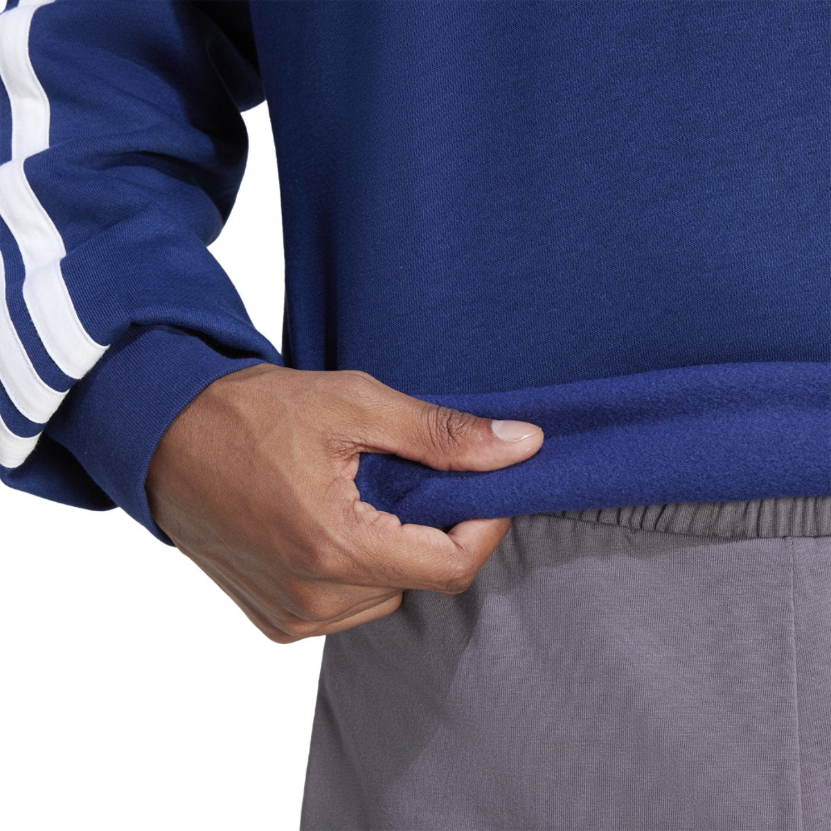 adidas Essentials 3-Stripes Fleece Sweatshirt