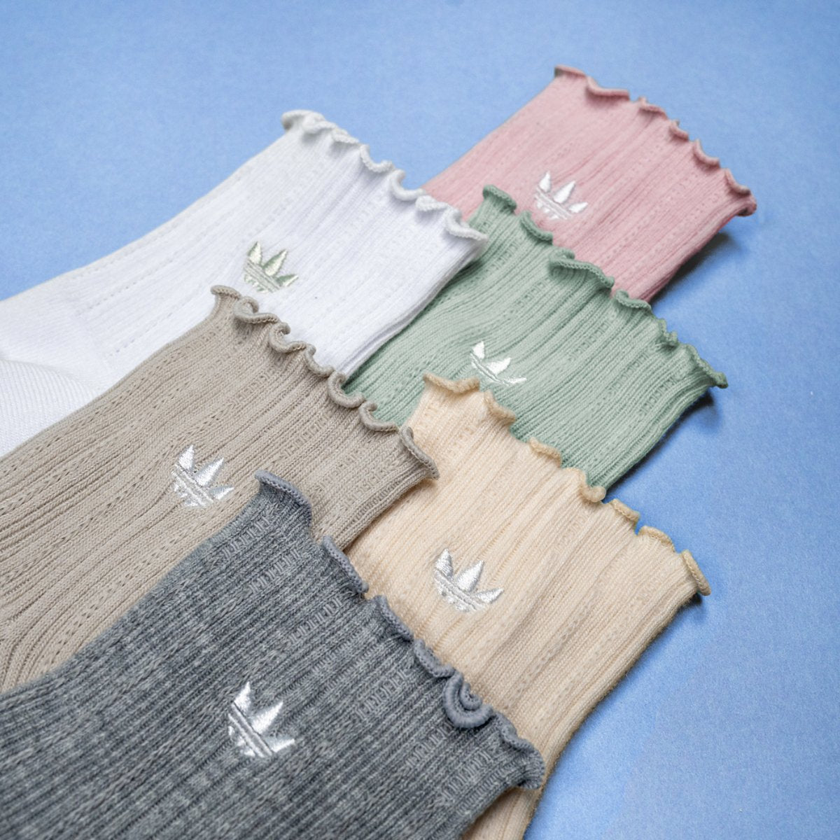 adidas Originals Ruffle Quarter Socks 3-Pack