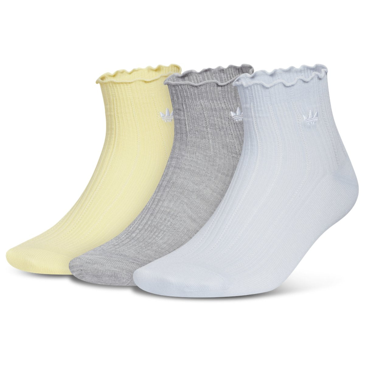 adidas Originals Ruffle Quarter Socks 3-Pack