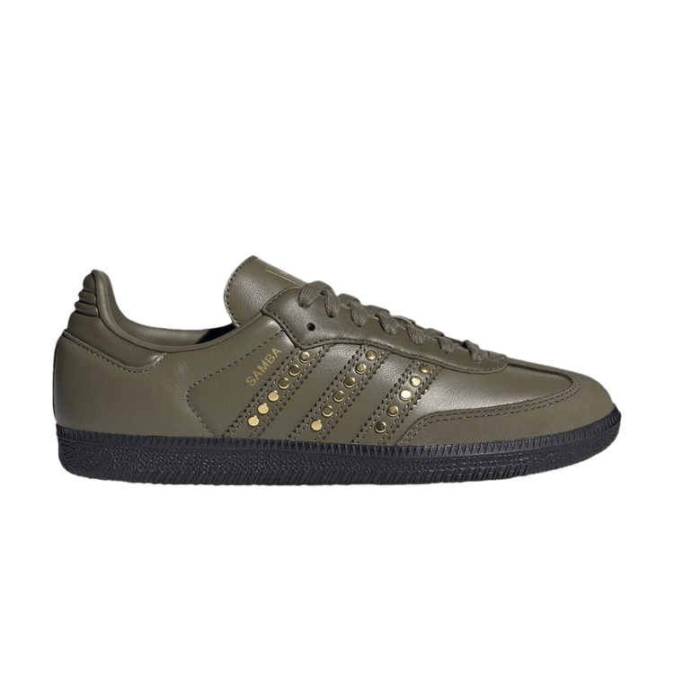 adidas Samba OG 'Studded Stripes - Dark Khaki Black'