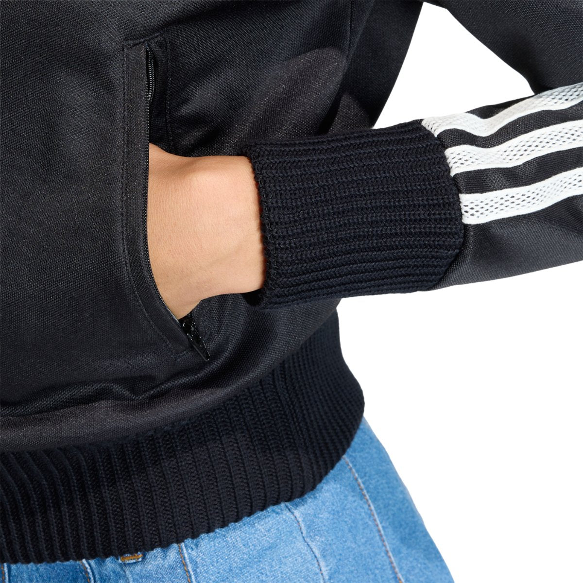adidas Originals Firebird Knitted Crochet Track Top