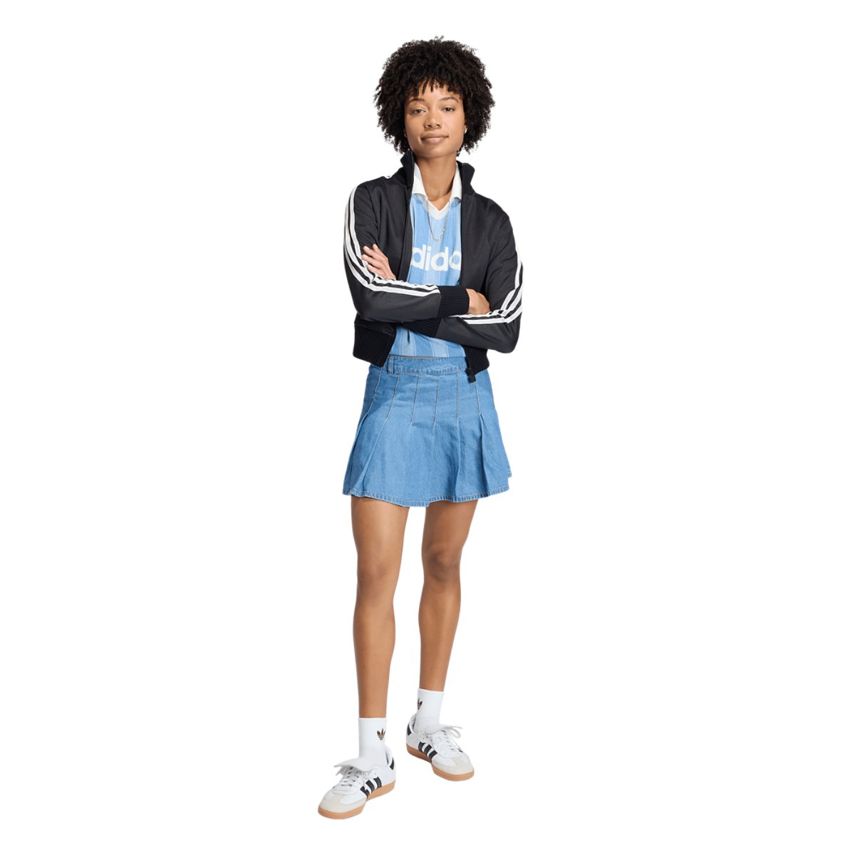 adidas Originals Firebird Knitted Crochet Track Top