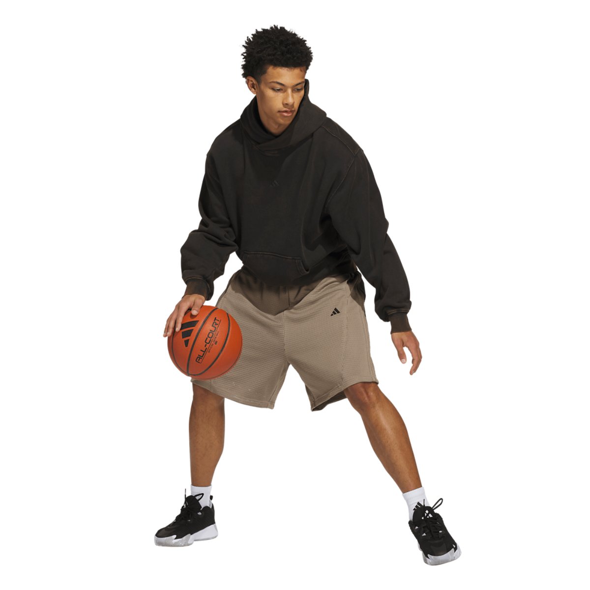 adidas Basketball Washed Fleece Hoodie