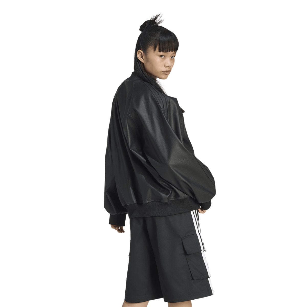 adidas Originals Pleather SST Oversized Track Top