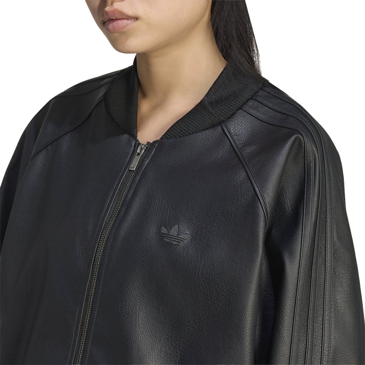 adidas Originals Pleather SST Oversized Track Top