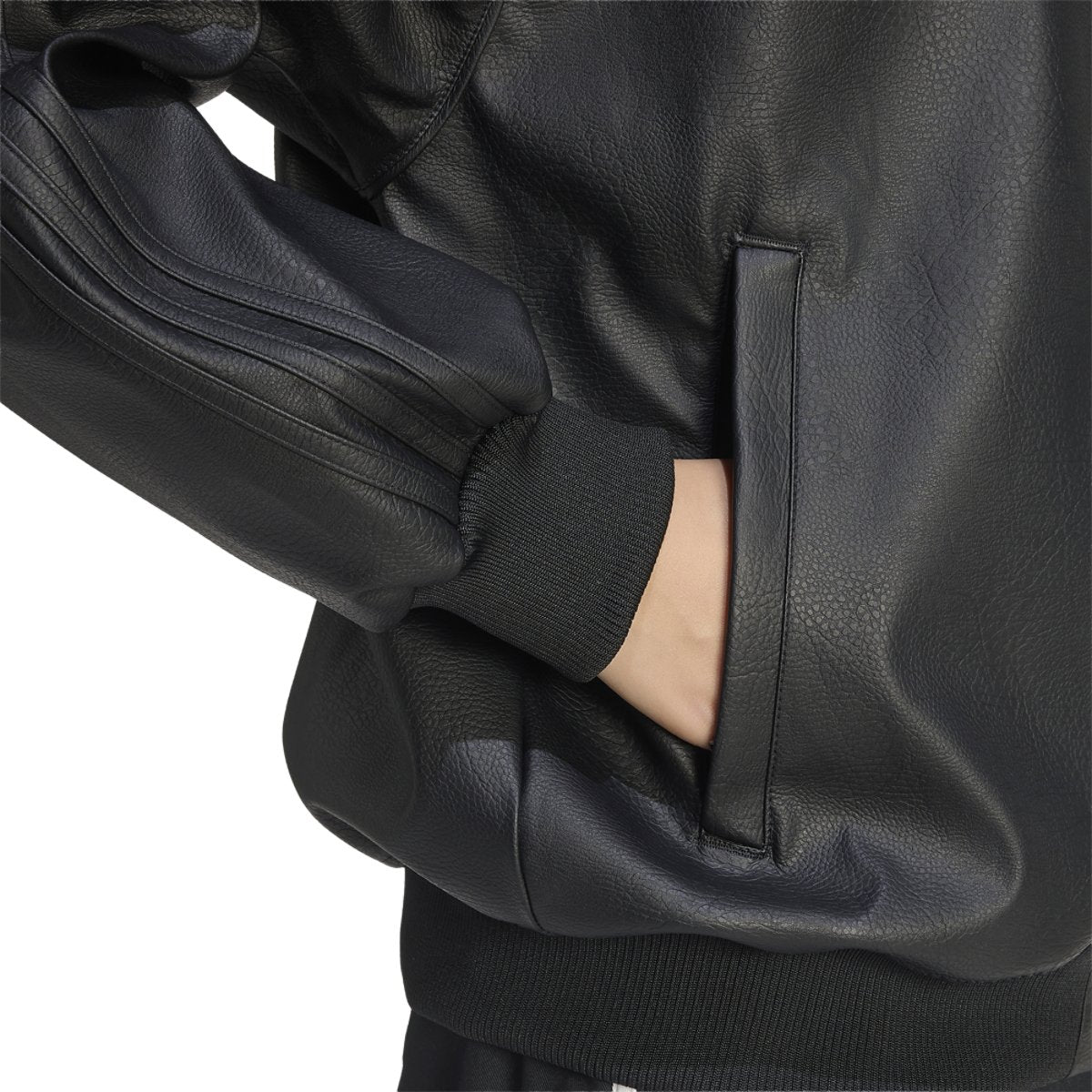 adidas Originals Pleather SST Oversized Track Top
