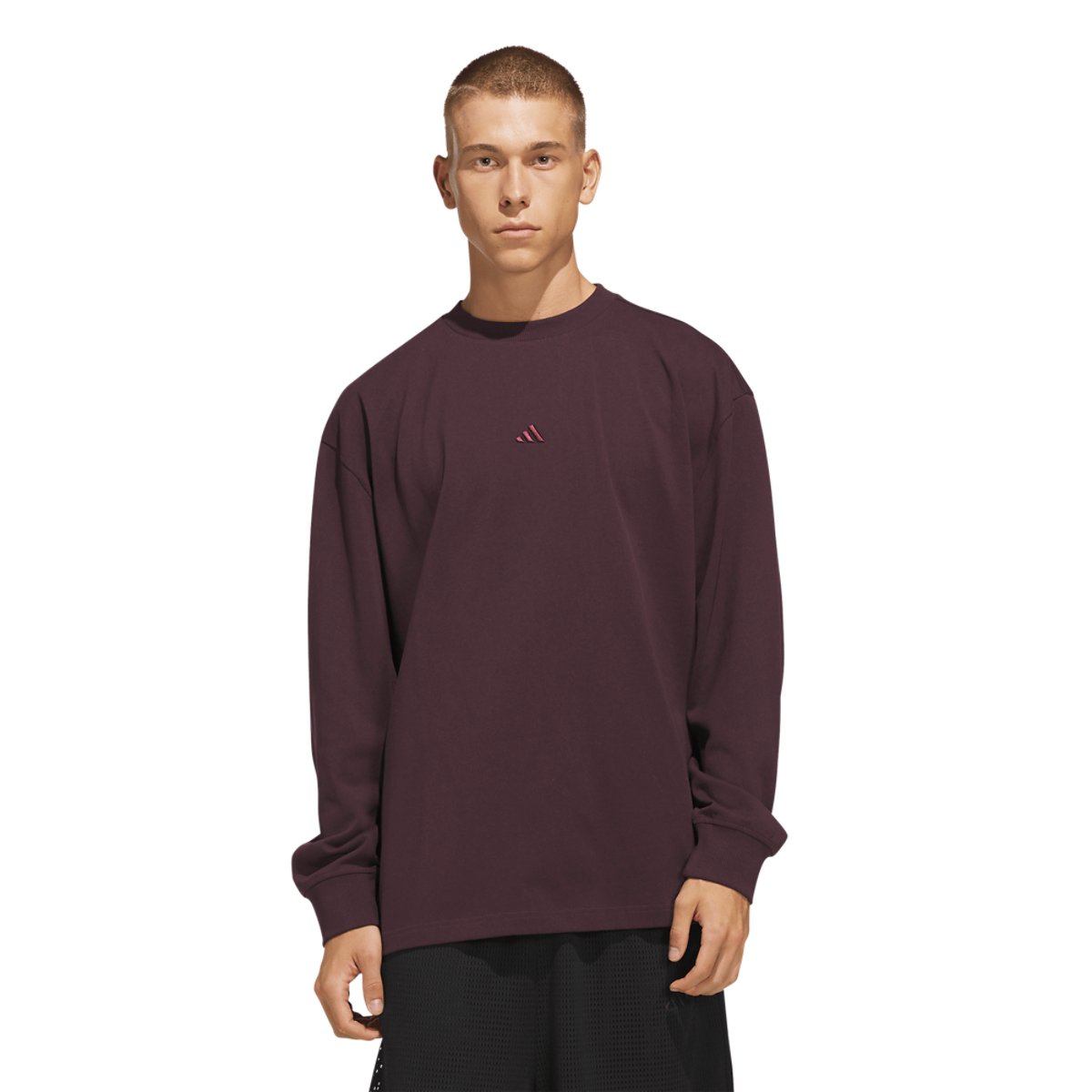 adidas Basketball Single Jersey Long Sleeve T-Shirt