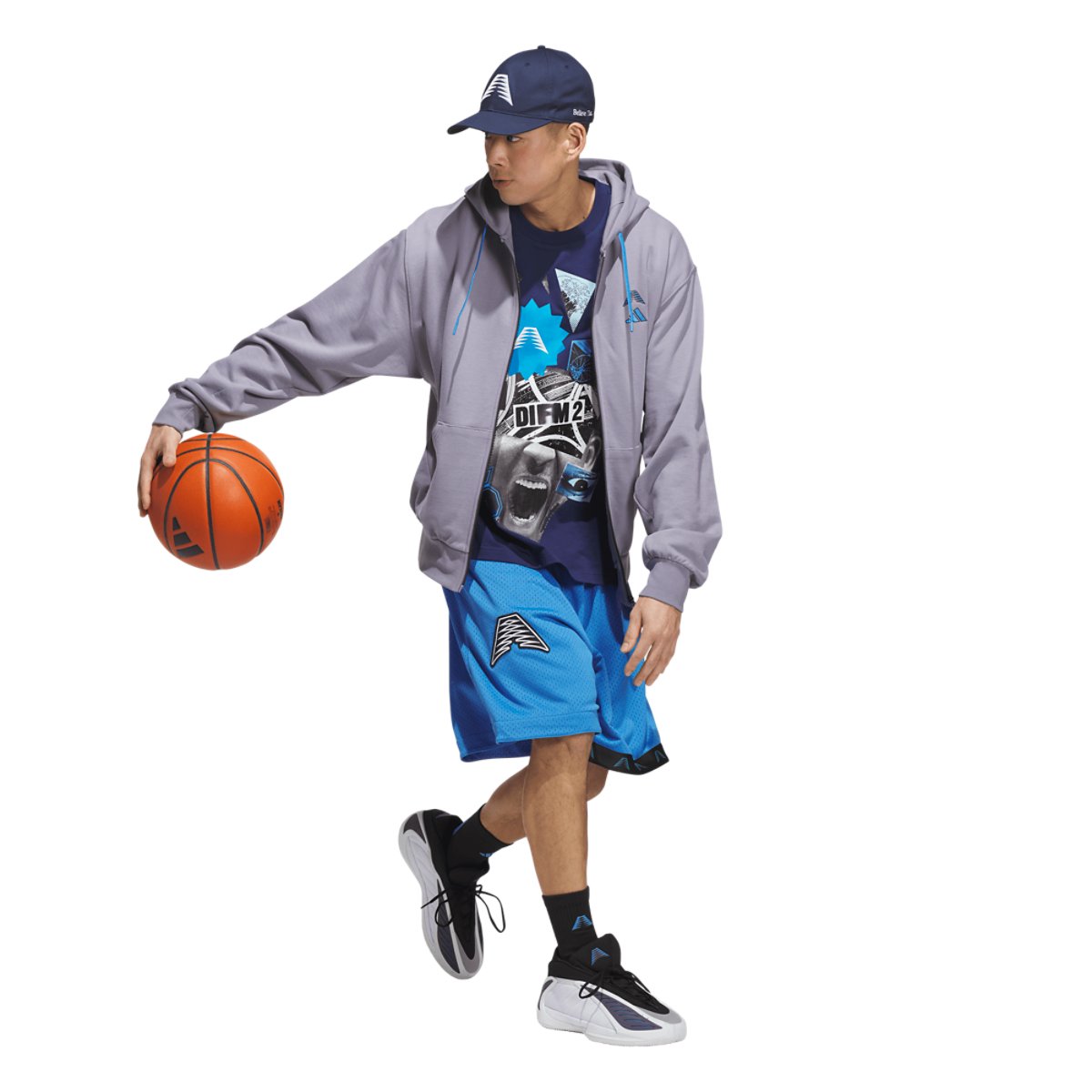 adidas Anthony Edwards Foundation Full-Zip Hoodie