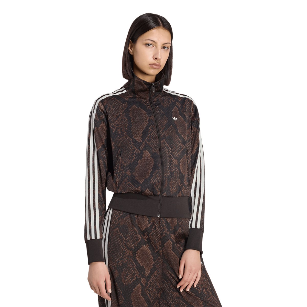 adidas Originals Firebird Snake Print Satin Jacket