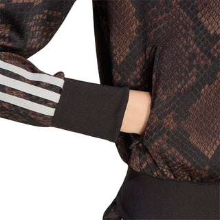 adidas Originals Firebird Snake Print Satin Jacket