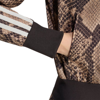 adidas Originals Firebird Snake Print Satin Jacket