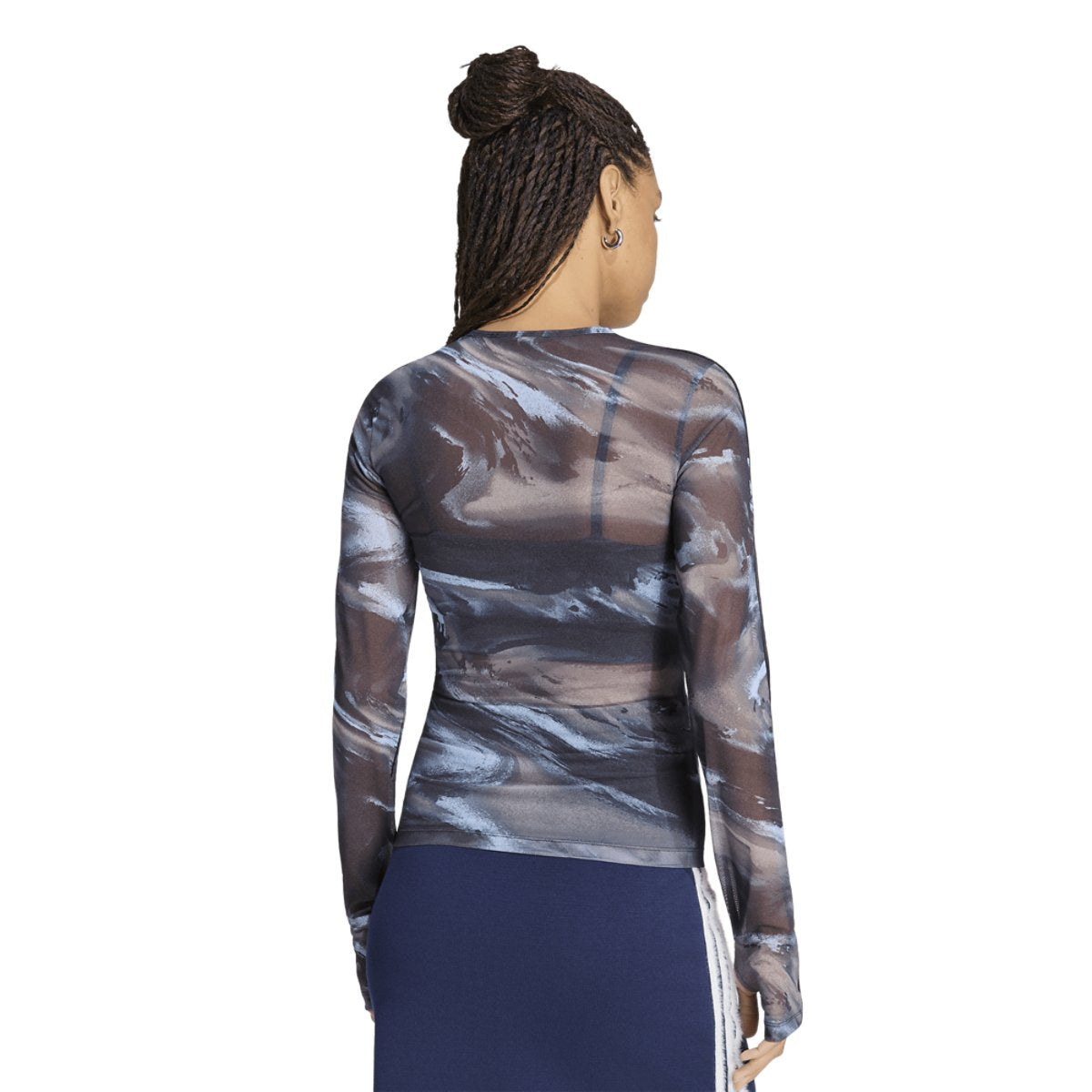 adidas Originals All Over Print Graphic Mesh LS Shirt