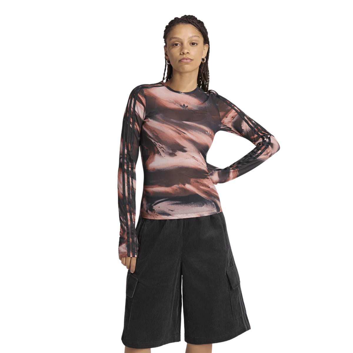 adidas Originals All Over Print Graphic Mesh LS Shirt