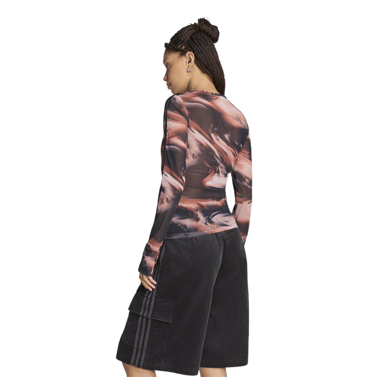 adidas Originals All Over Print Graphic Mesh LS Shirt