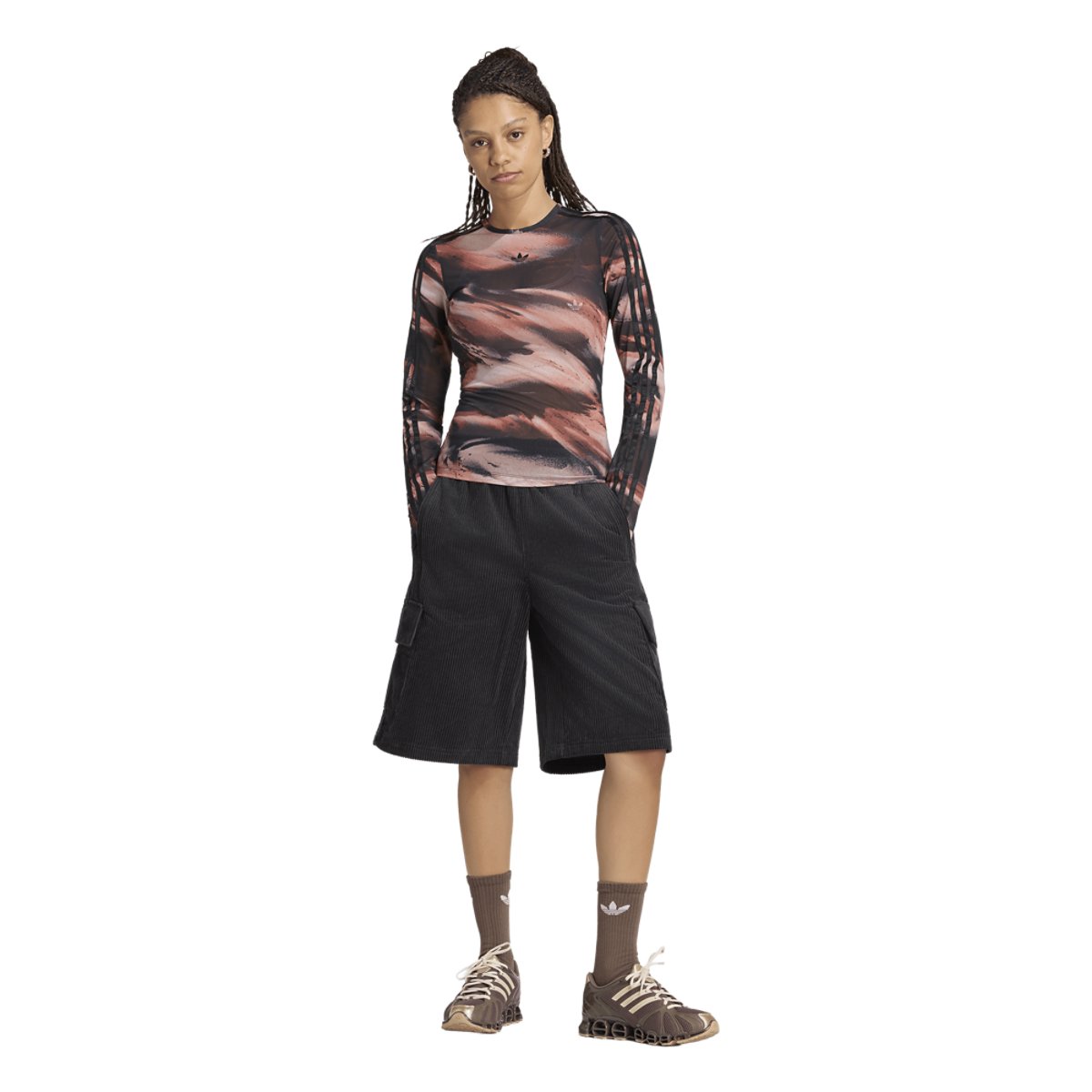 adidas Originals All Over Print Graphic Mesh LS Shirt